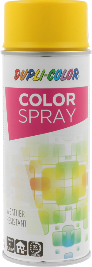 400ml DUPLI-COLOR Sprühlack Color Spray Gelb RAL 1021 glänzend,