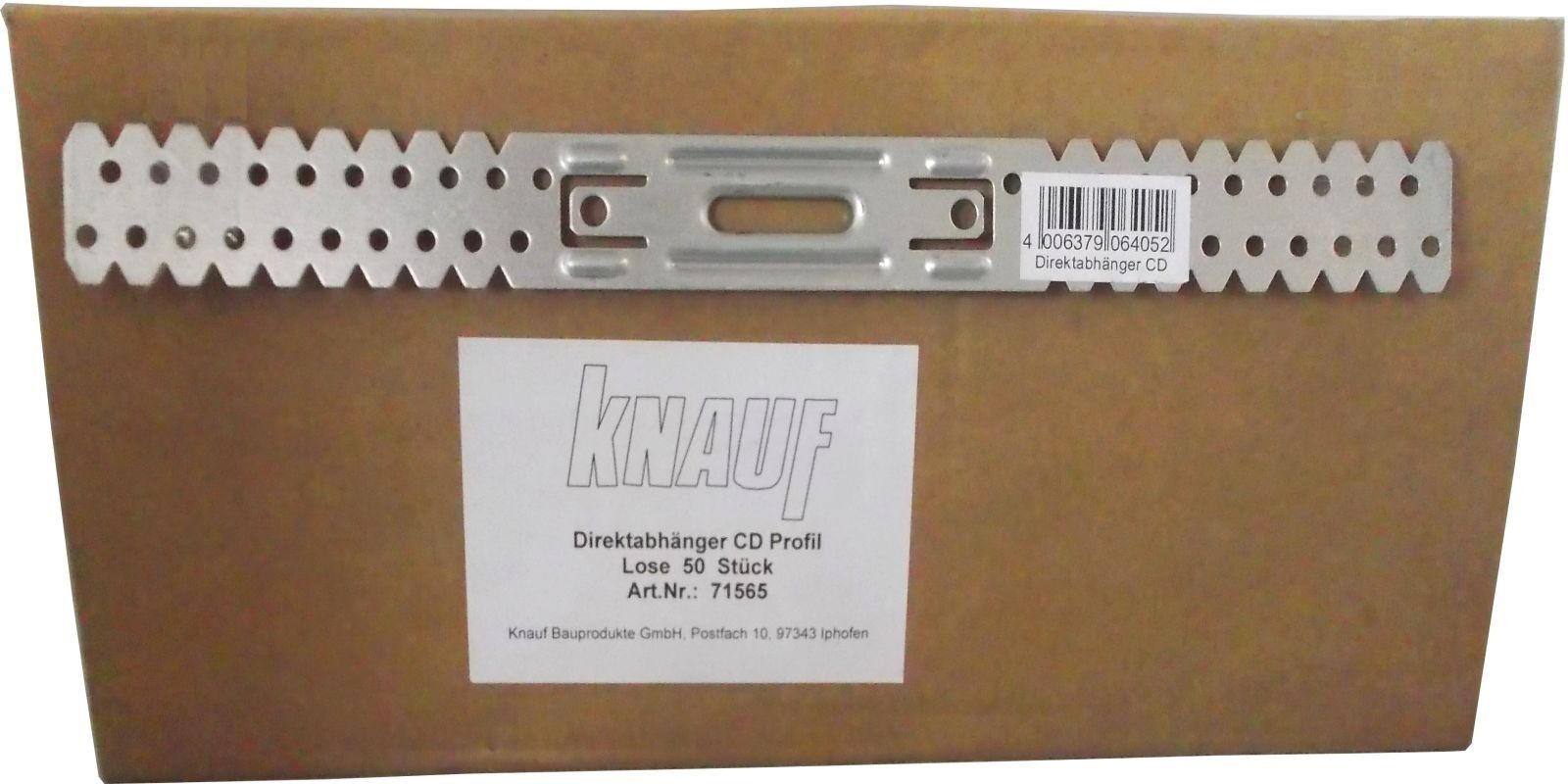50 Stk. Knauf Direktabhänger für CD-Profil 125mm