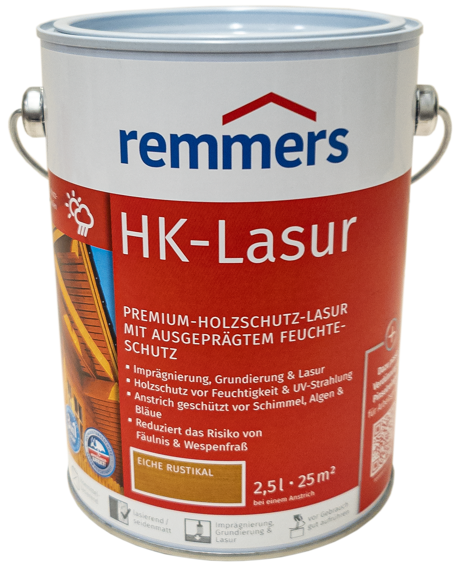 2,5L Remmers HK Lasur Eiche Rustikal