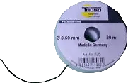 20m Fliesenlegergummi 0,5mm grau