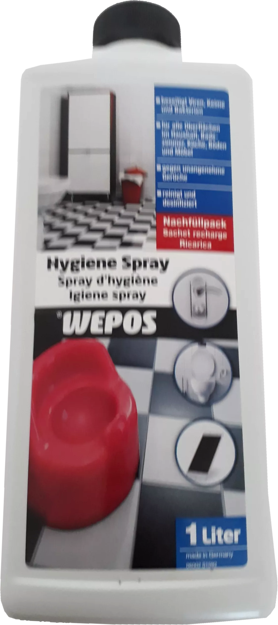 Hygiene Flächen-Reiniger-PROFI Nachfüllflasche 1l