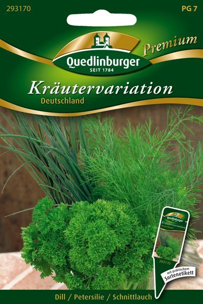 Kräutervariation Deutschland Dill, Petersilie, Schnittlauch