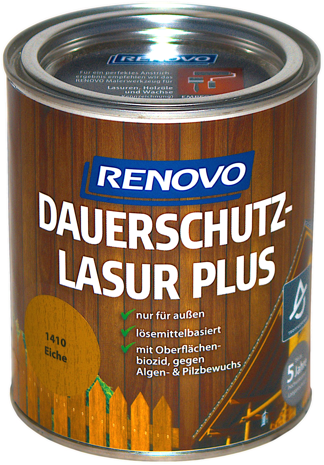 750ml Renovo Dauerschutzlasur PLUS Nr.1410 Eiche