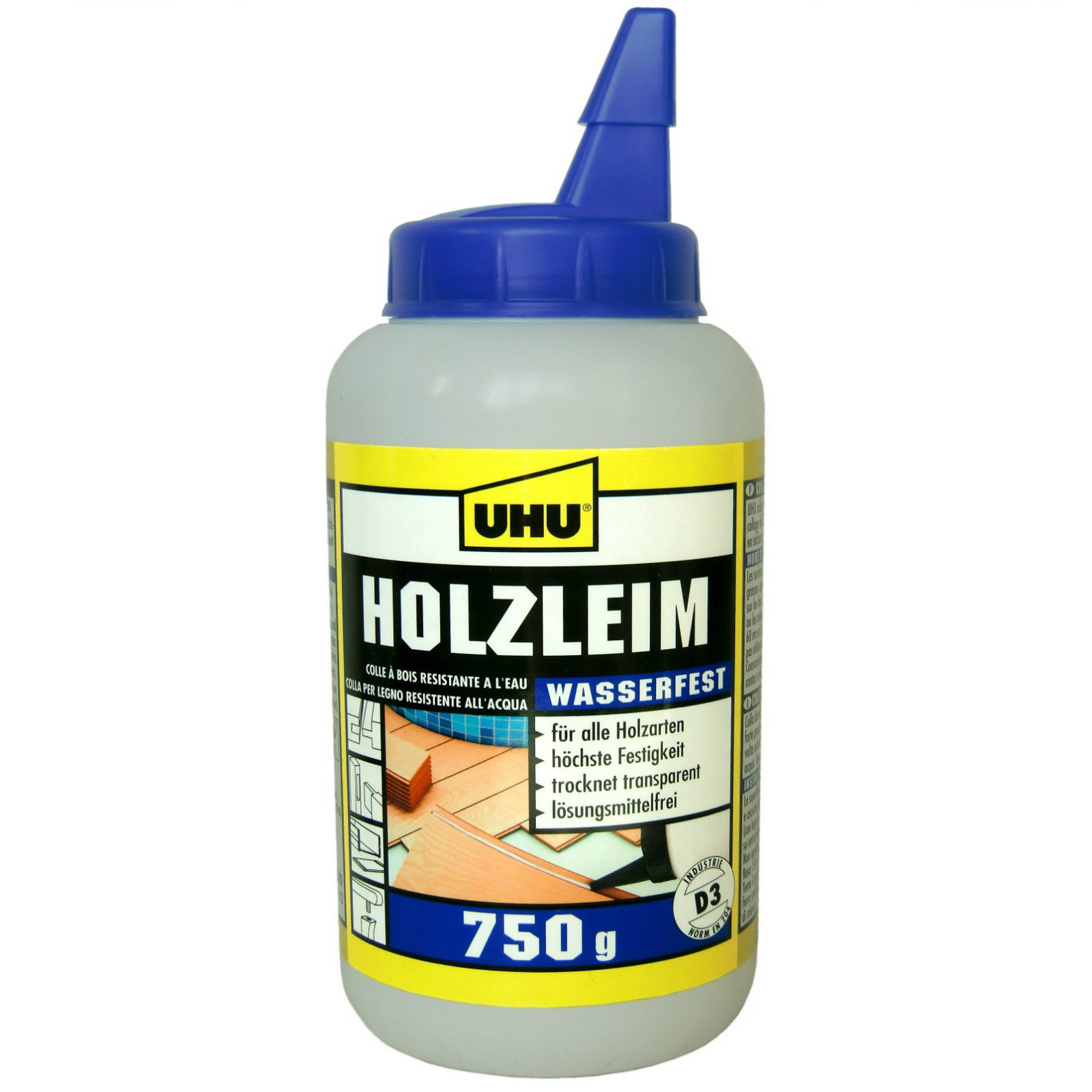 750g UHU Holzleim wasserfest D3
