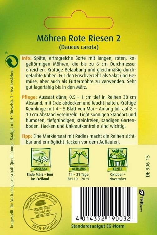 Möhren Rote Riesen 2