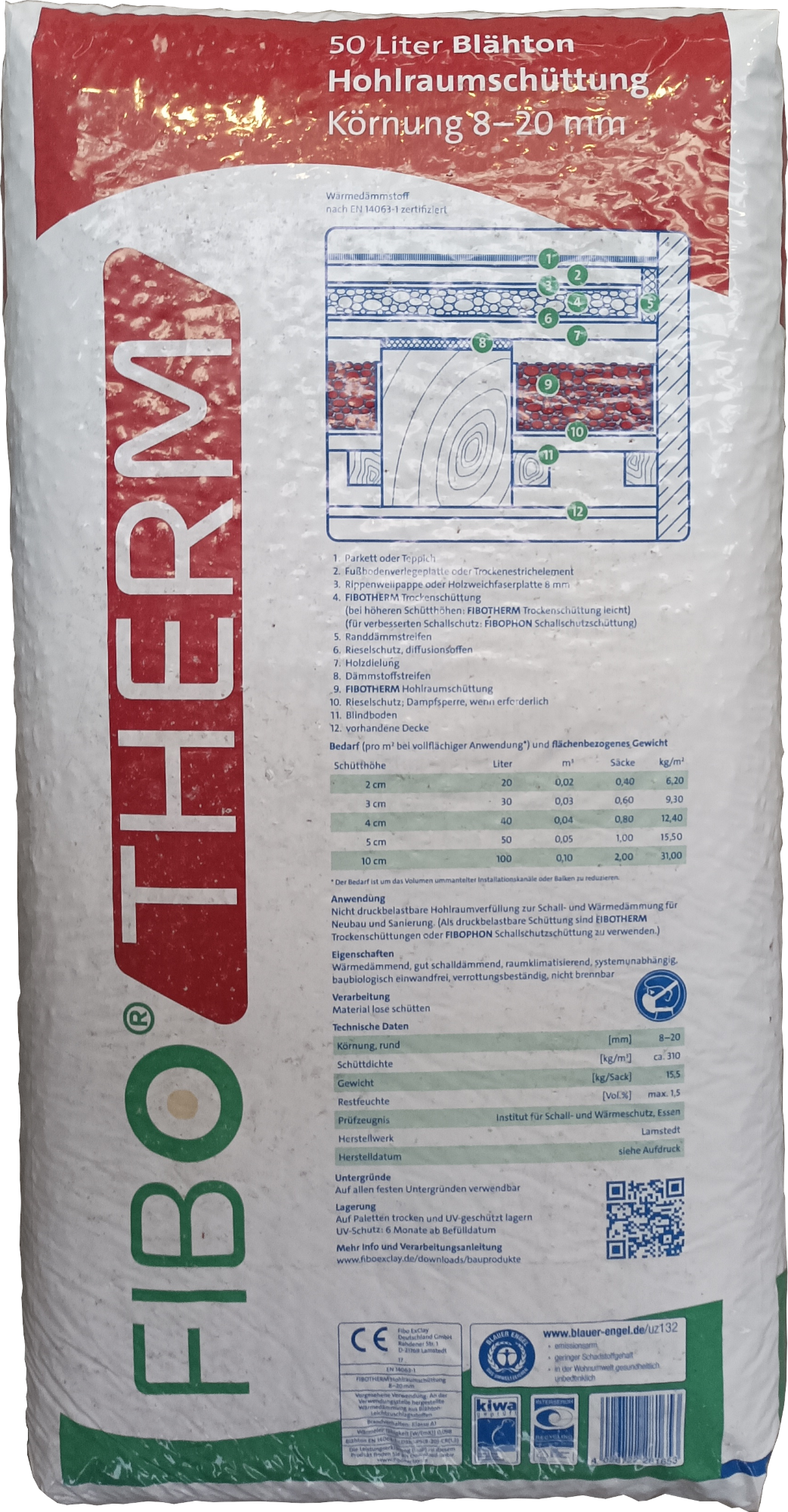 50L FiboTherm 8-20 mm Hohlraumschüttung