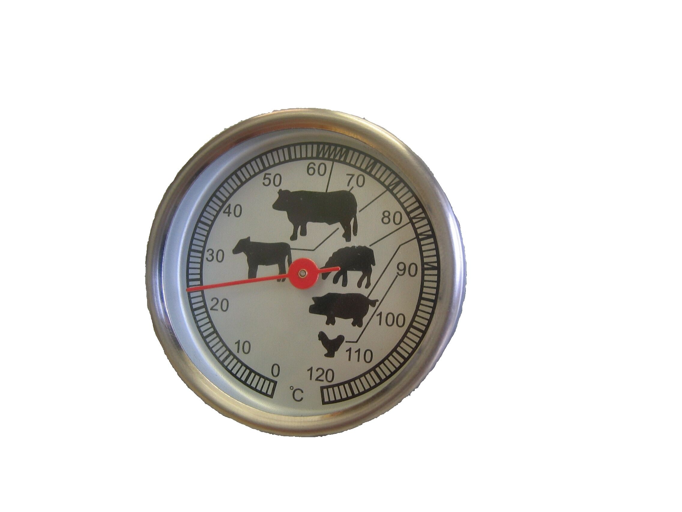 Räucherthermometer, Edelstahl bis 120° C