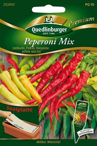SP Peperoni Mix Scoville Lombardo, Padron, Hungarian yellow wax hot