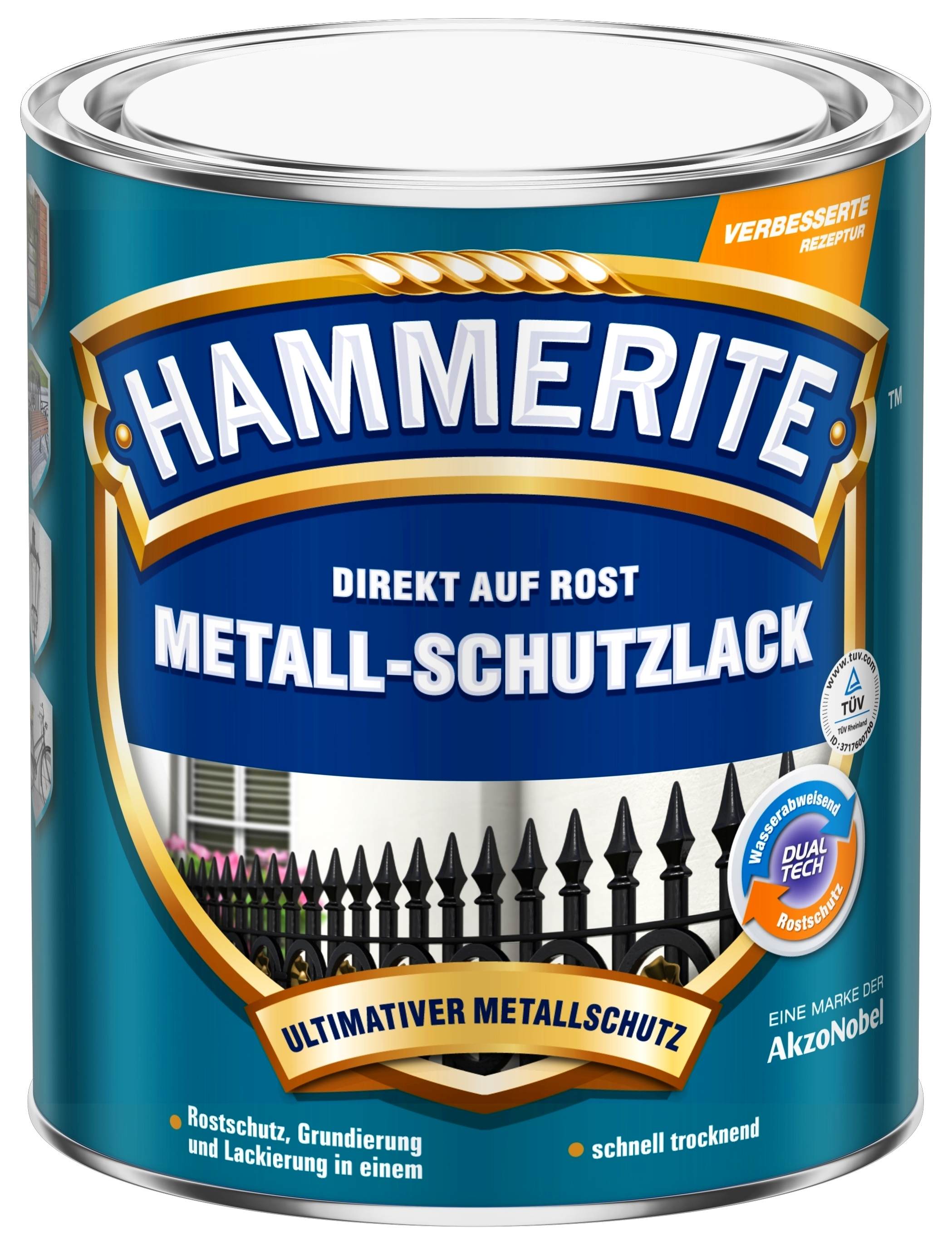 2,5 Liter Hammerite Msl matt schwarz