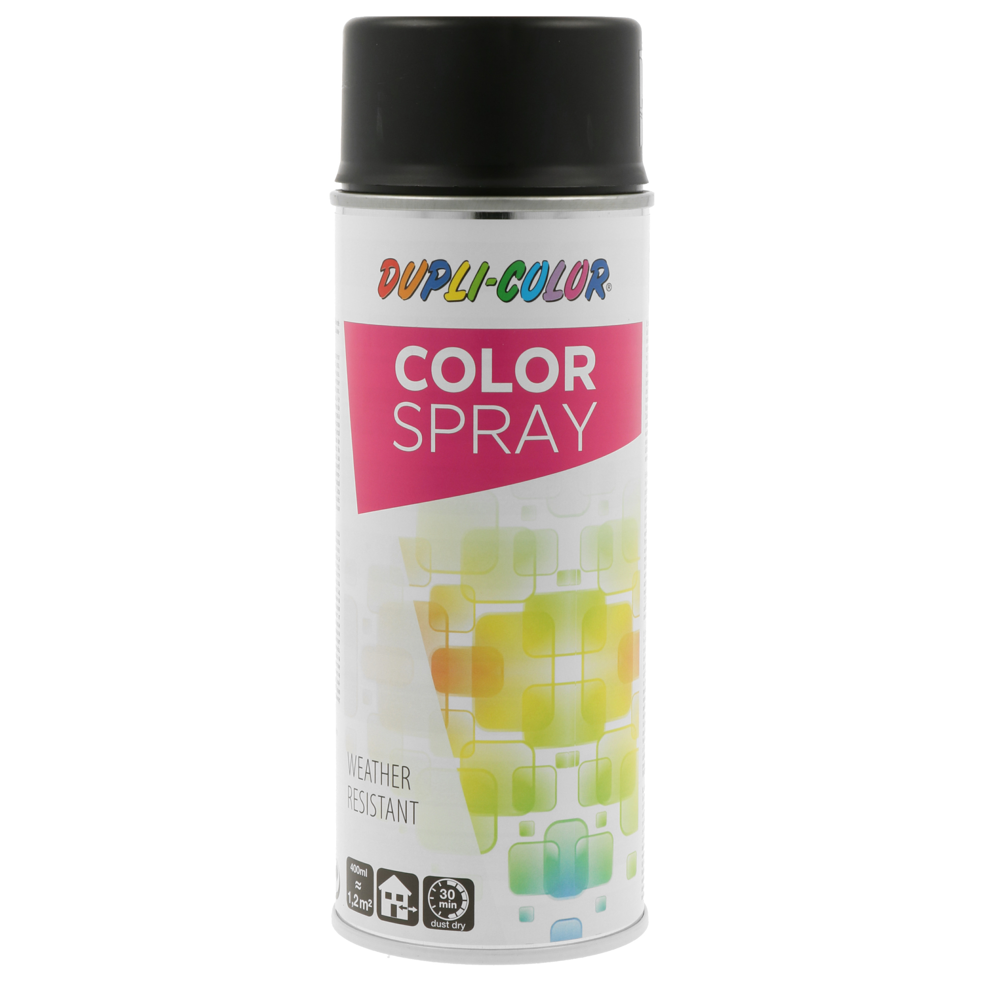 400ml DUPLI-COLOR Sprühlack Color Spray Tiefschwarz RAL 9005 matt