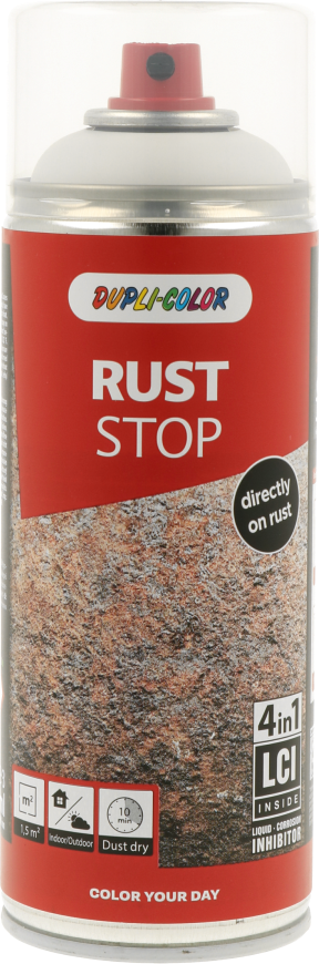 Dupli Color Rust Stop 4 in 1 Seidenmatt 400 ml RAL9010 Reinweiß