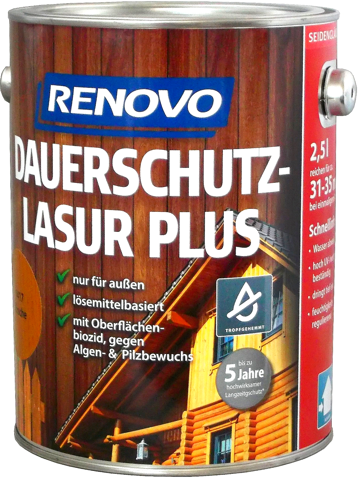 2,5L Renovo Dauerschutzlasur Plus Nr.1411 kiefer