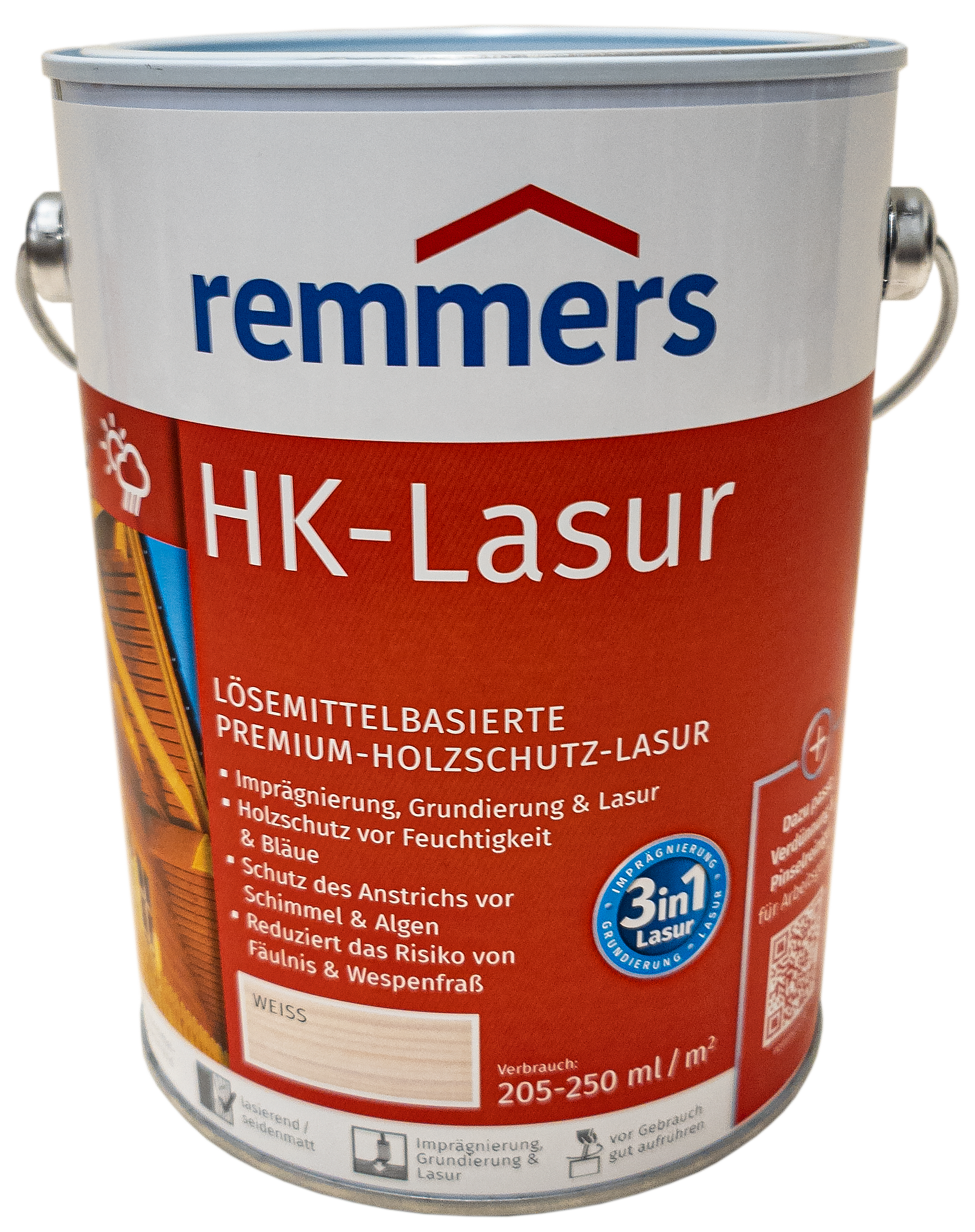 2,5L Remmers HK Lasur WEISS