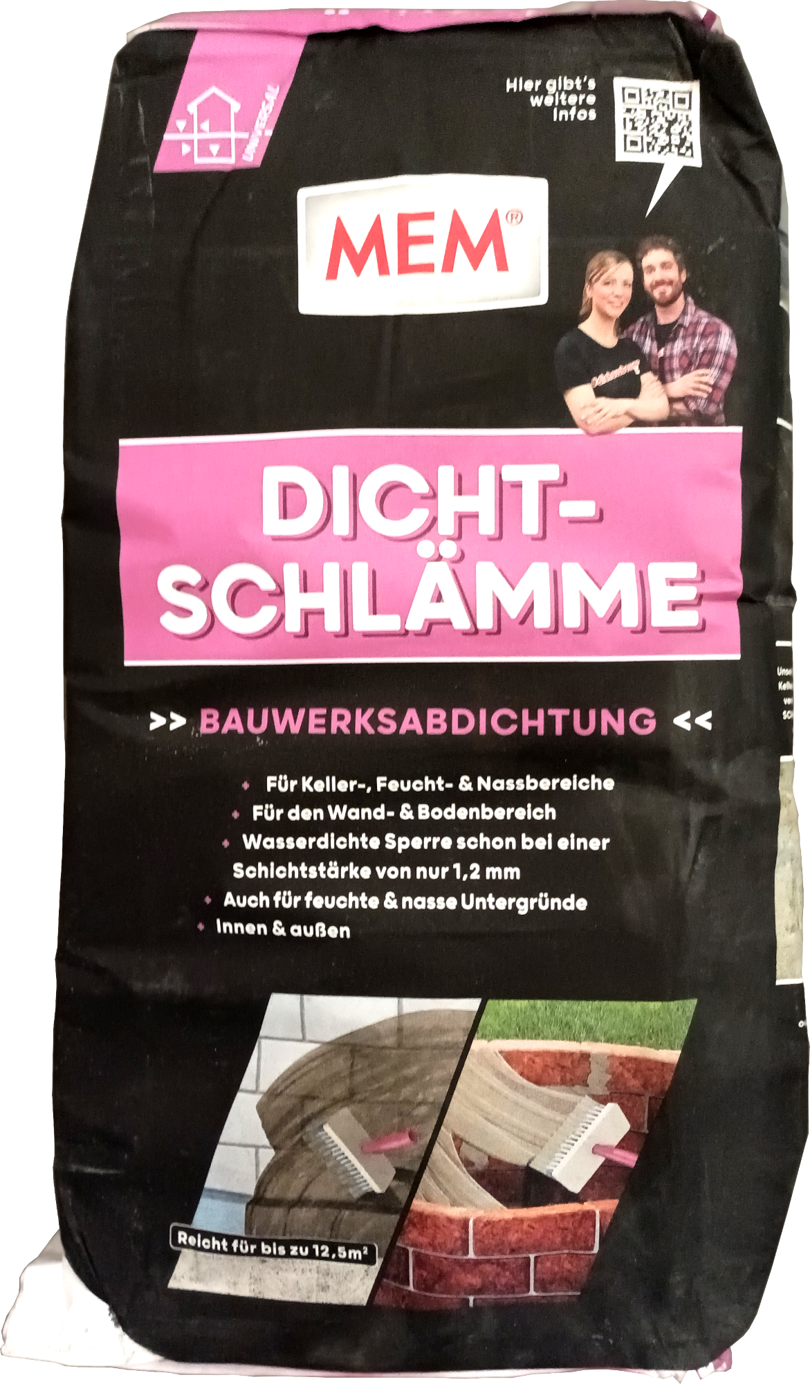 25kg MEM Dichtschlämme mineralisch, innen und außen