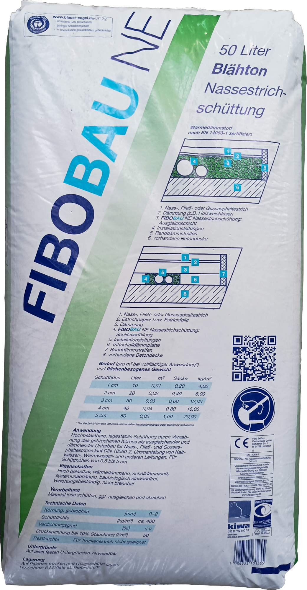 50L FiboBau 1-5mm NE Naßestrichschüttung