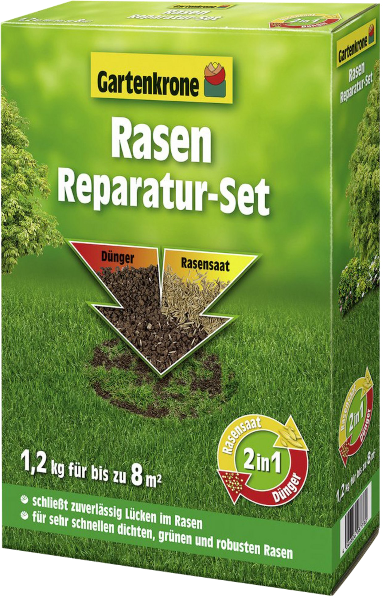 1,2kg Gartenkrone Rasenreparatur-Set