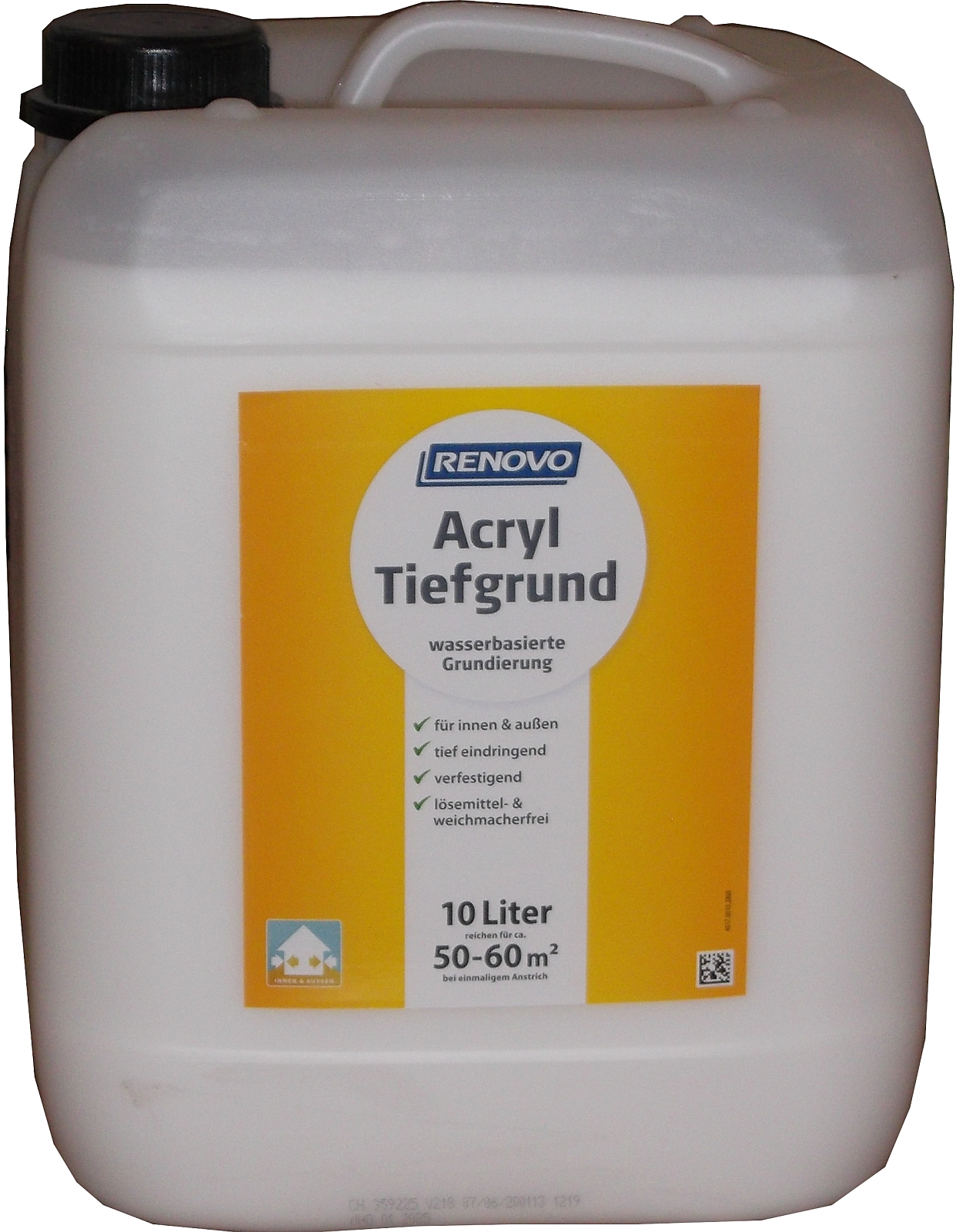 10L Renovo Acryl Tiefgrund Lösemittelfrei Farblos