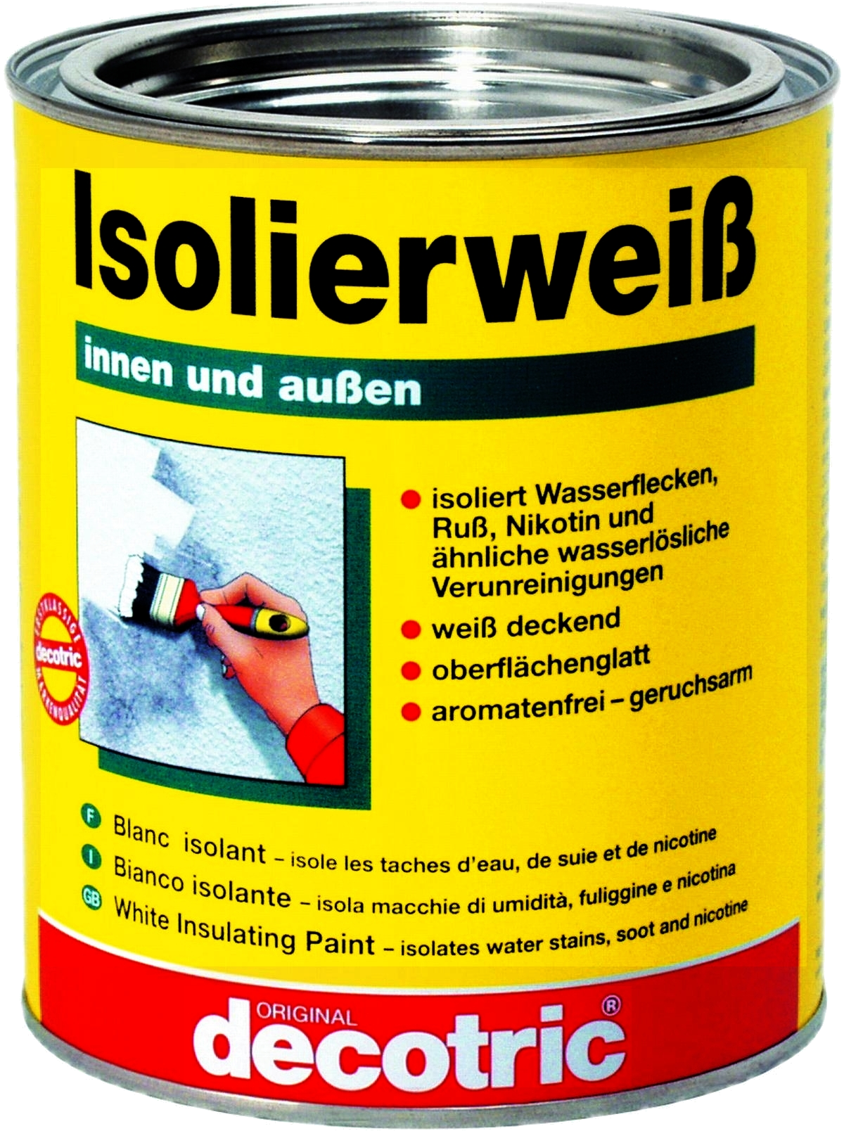 750ml Decotric Isolierweiß Nikotinsperre
