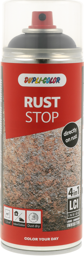 Dupli Color Rust Stop 4 in 1 Seidenmatt 400 ml RAL9005 Schwarz