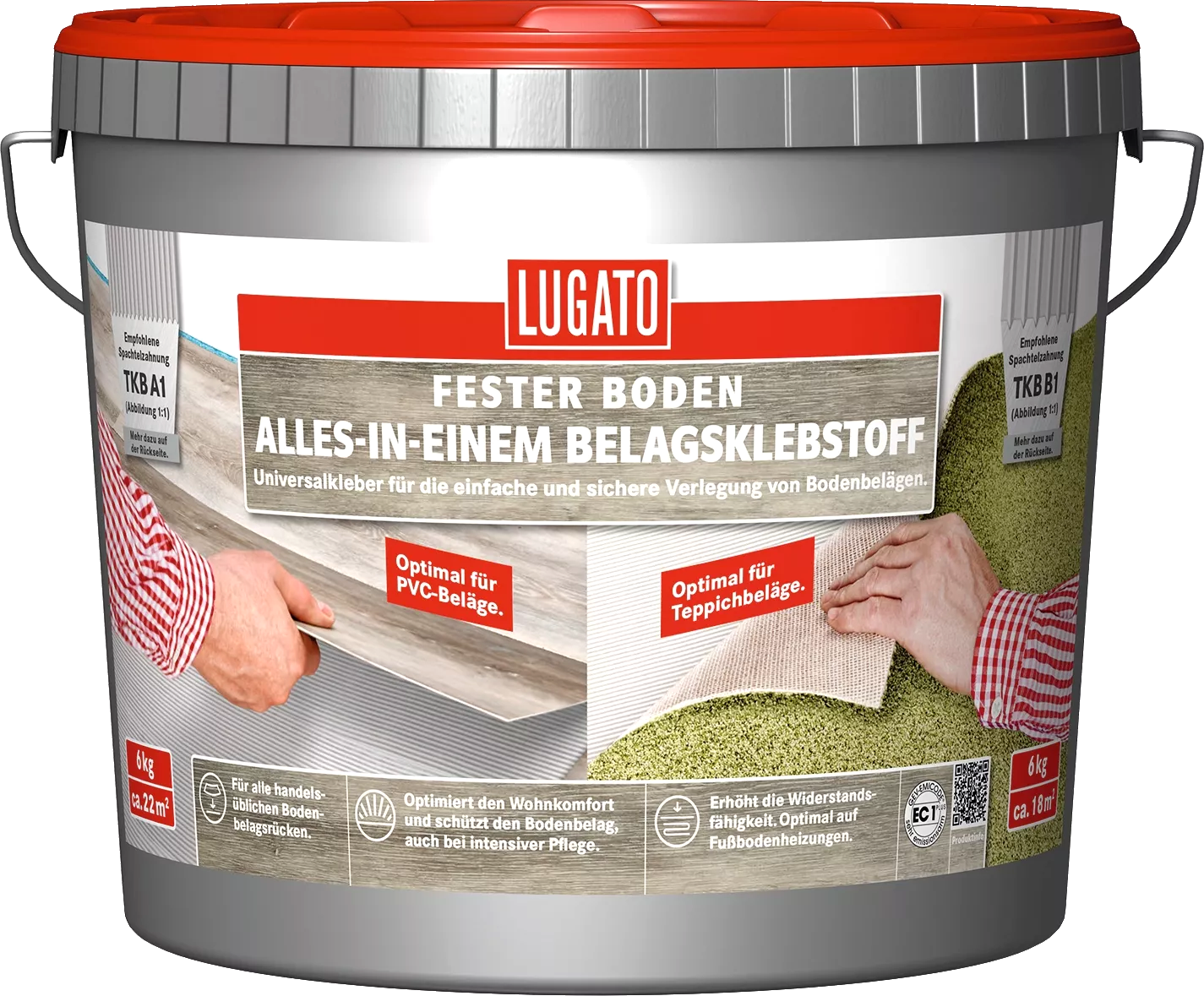1kg Lugato Alles in Einem-Belagsklebstoff