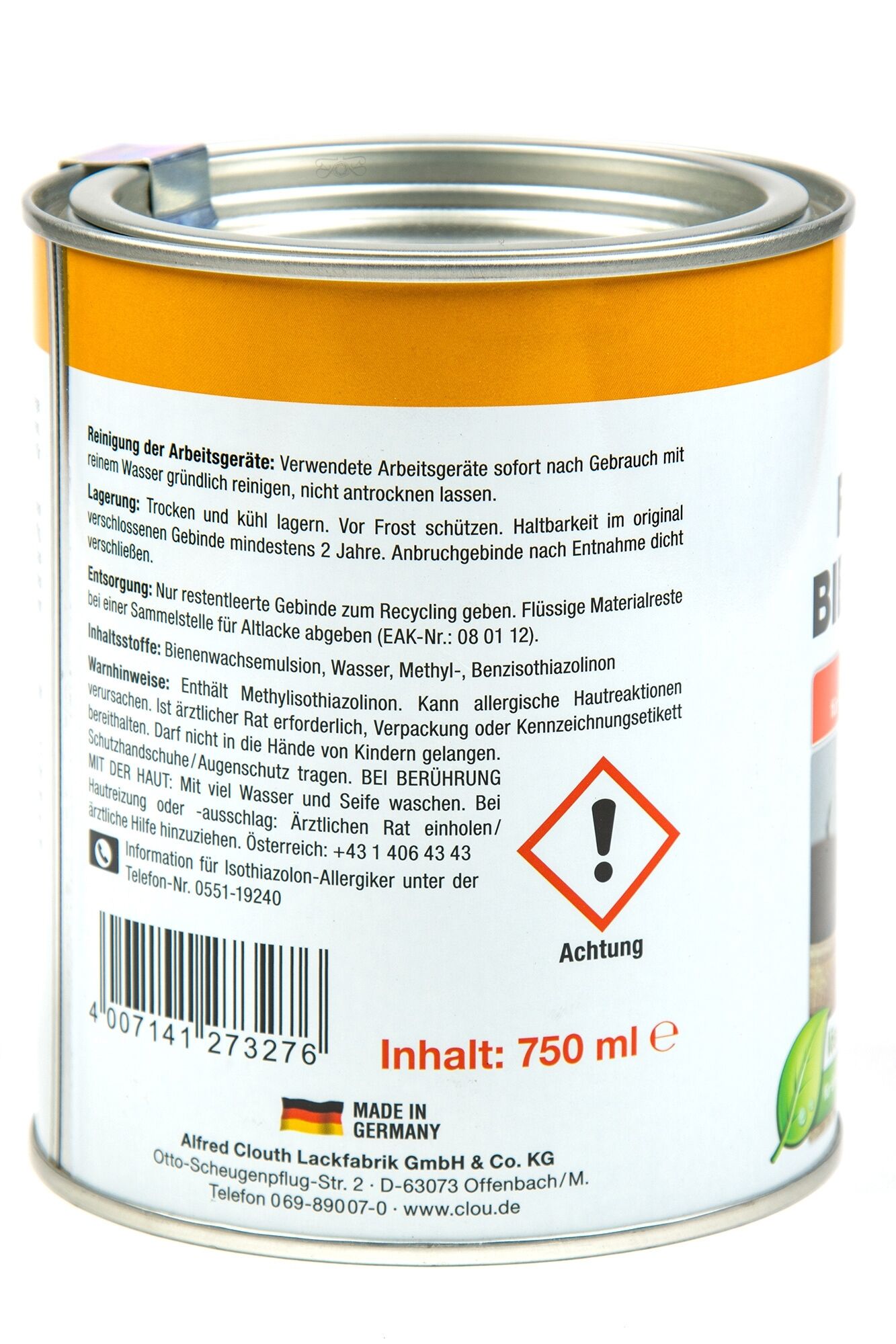 750ml Clou flüssiges Bienenwachs