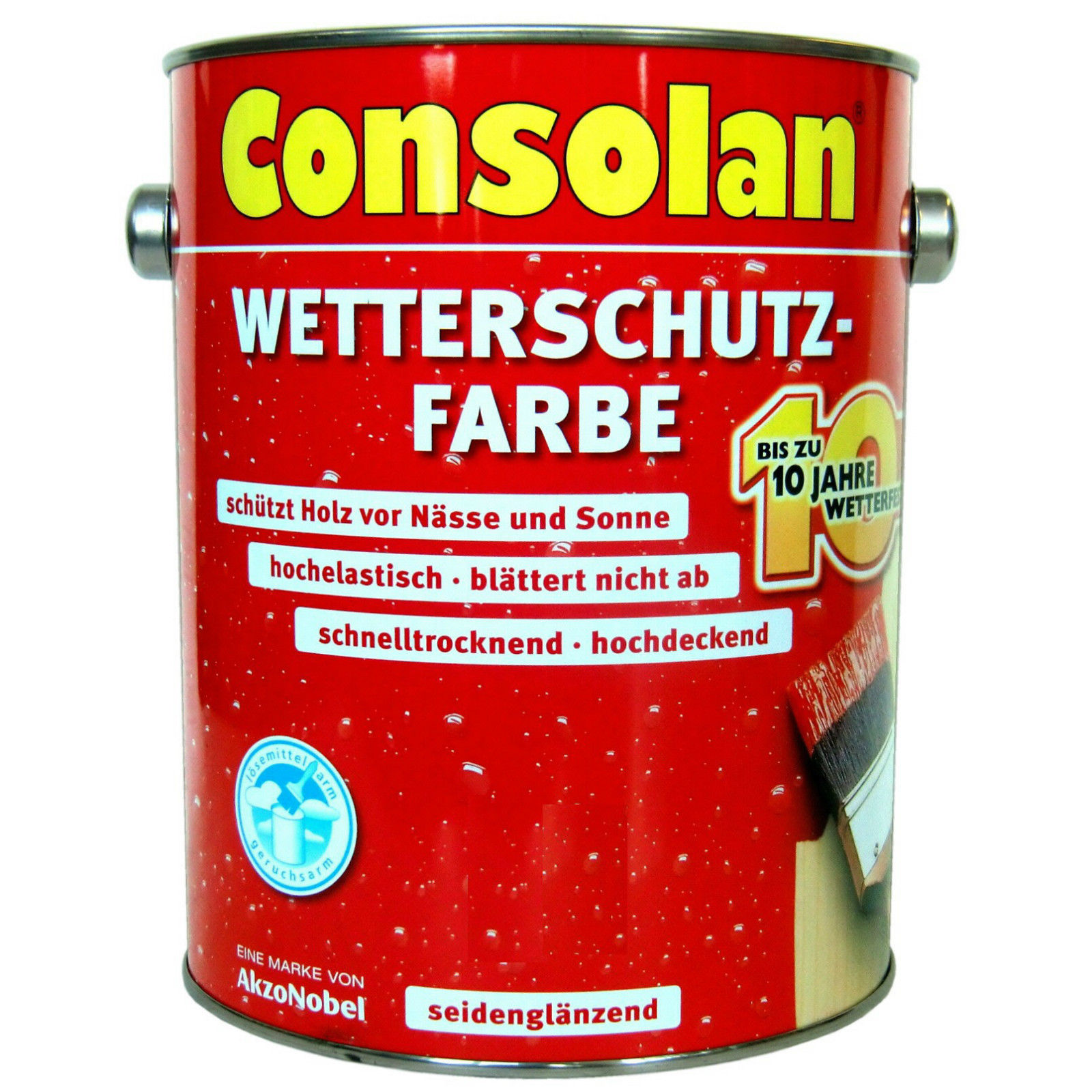 2,5L Consolan Wetterschutzfarbe Schiefer (207)