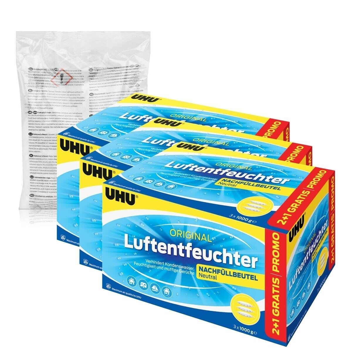UHU Luftentfeuchter Nachfüllbeutel 10x1000g