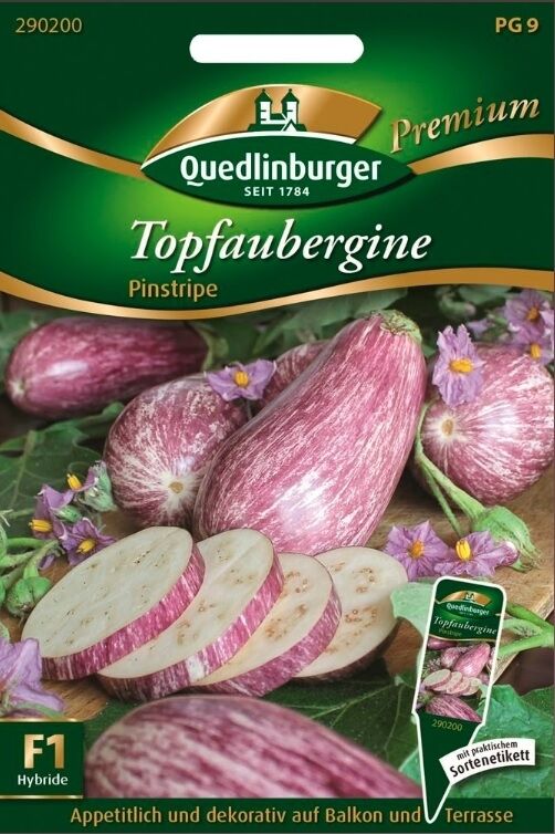 Topfaubergine Pinstripe