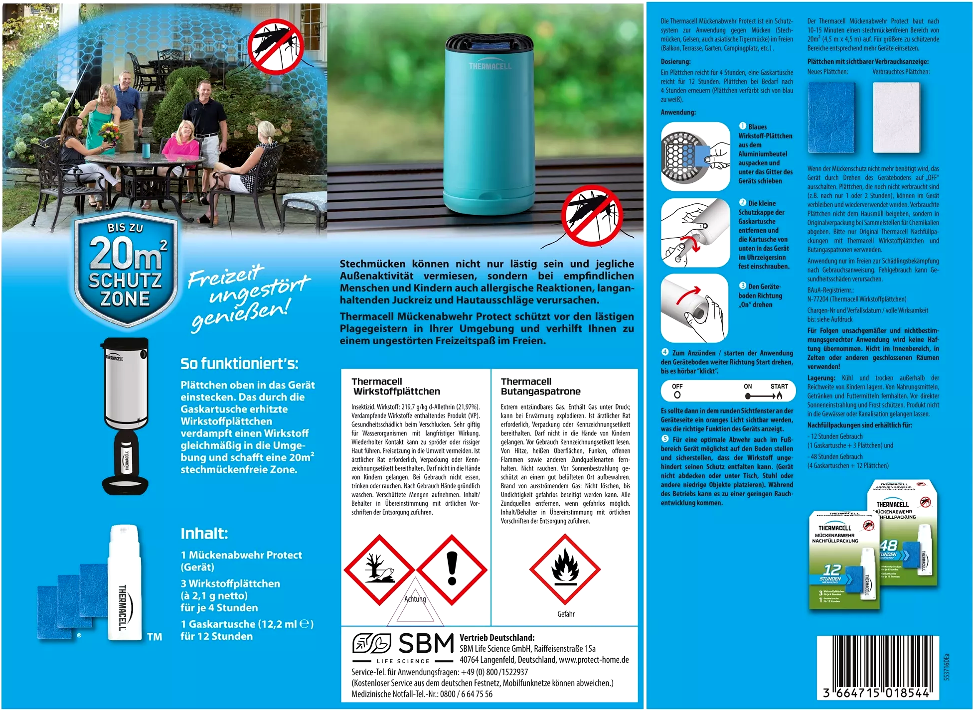 Thermacell Mückenabwehr Protect Graphit