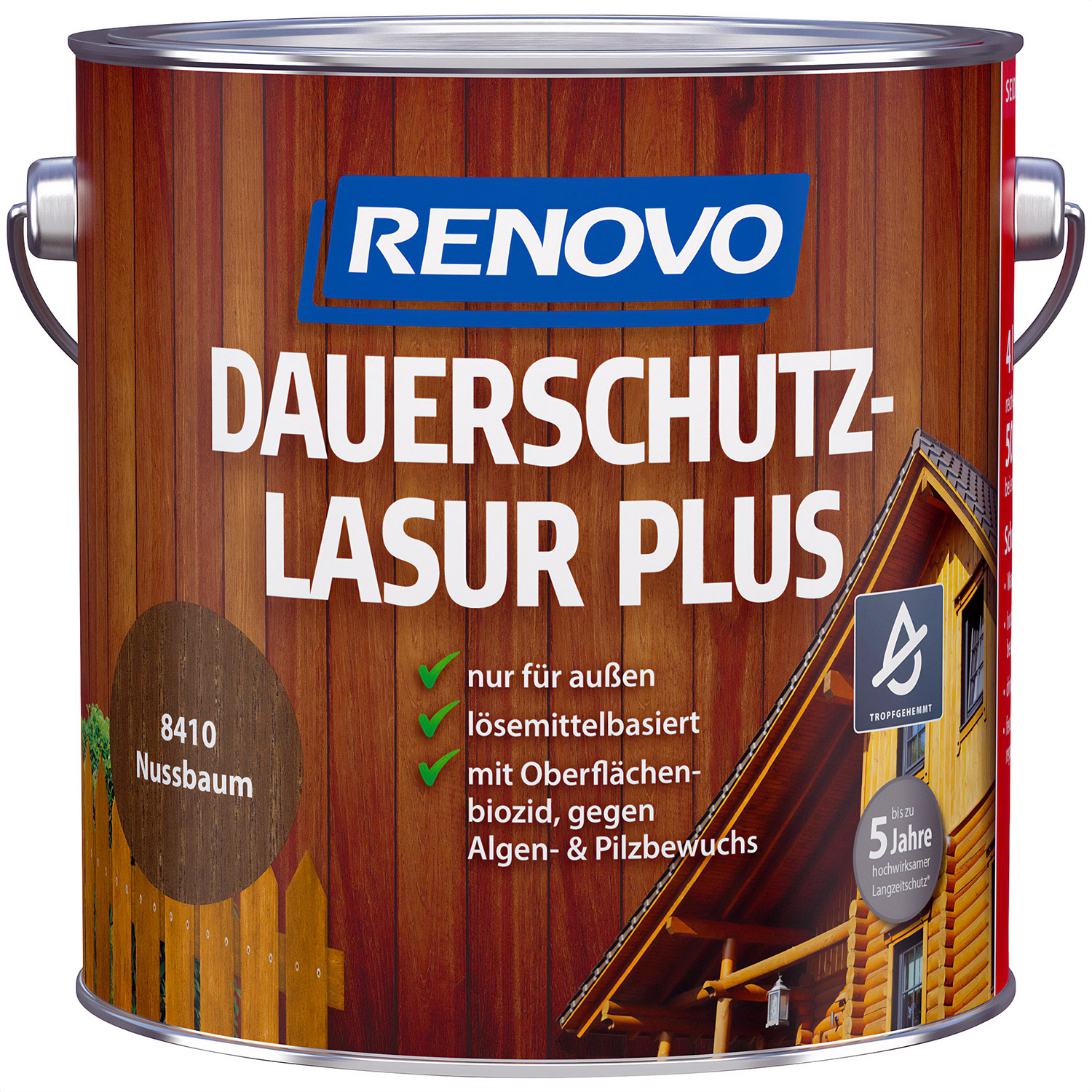 4L Renovo Dauerschutzlasur PLUS Nussbaum