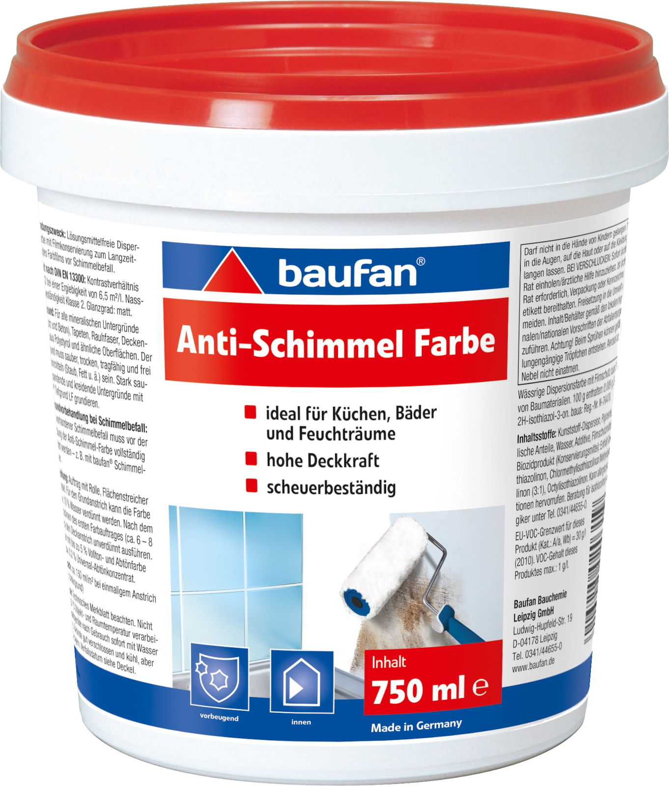 750ml BAUFAN Anti-Schimmelfarbe