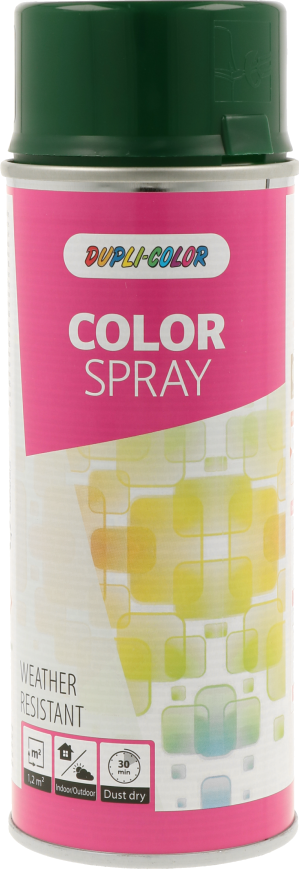 400ml DUPLI-COLOR Sprühlack Color Spray Moosgrün RAL 6005 glänzend,