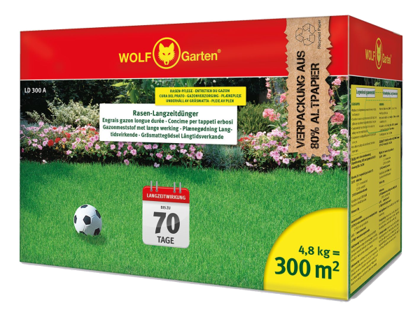 4,8kg Wolf Garten LD 300 A Rasen-Langzeitdünger